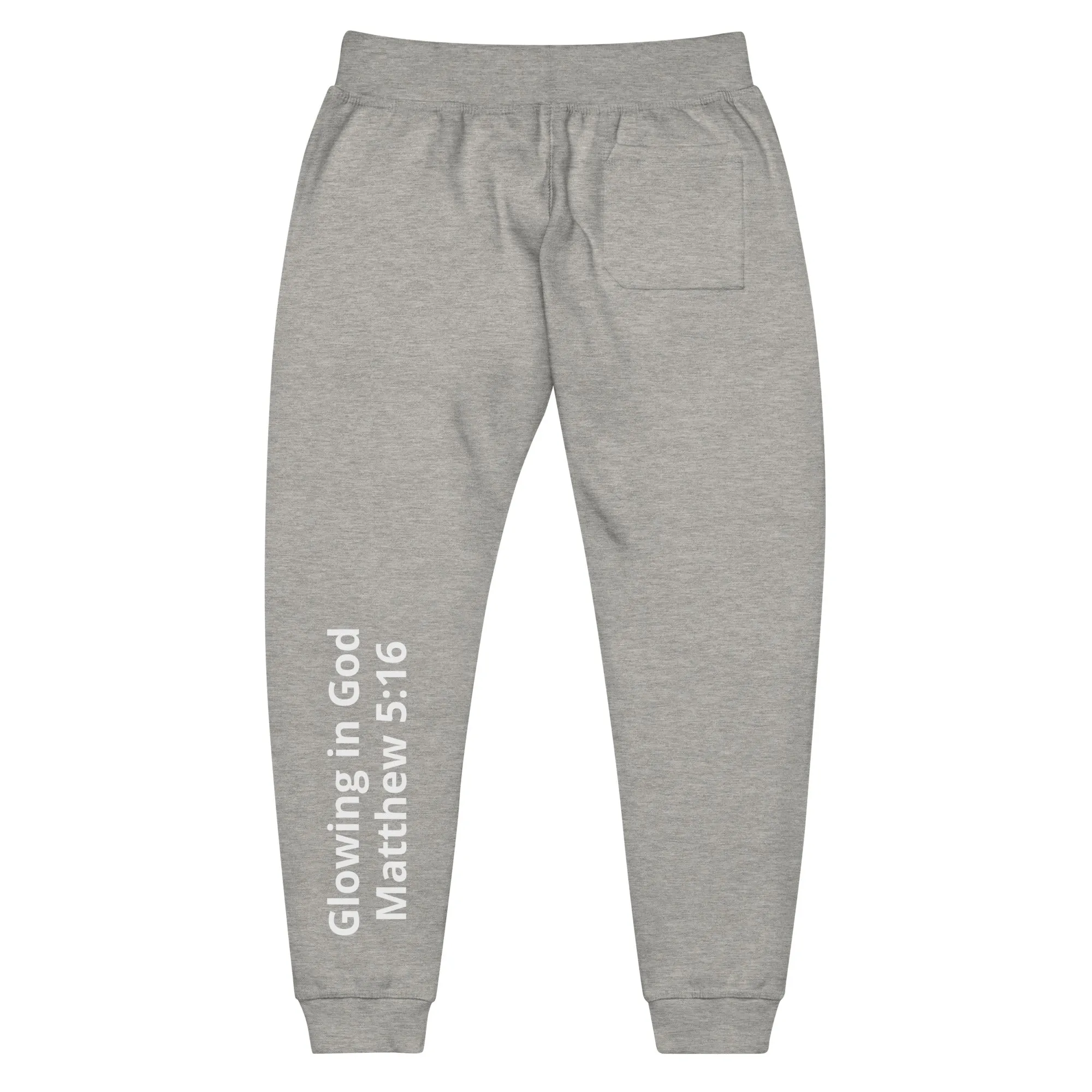 Unisex fleece sweatpants - Glowing in God