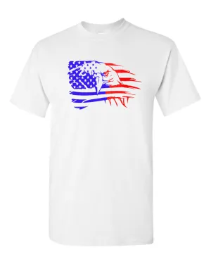 USA Distressed Flag Men T-Shirt Patriotic T-shirt American Tee