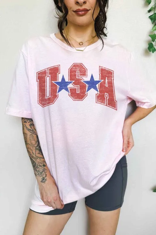 USA OVERSIZED GRAPHIC TEE