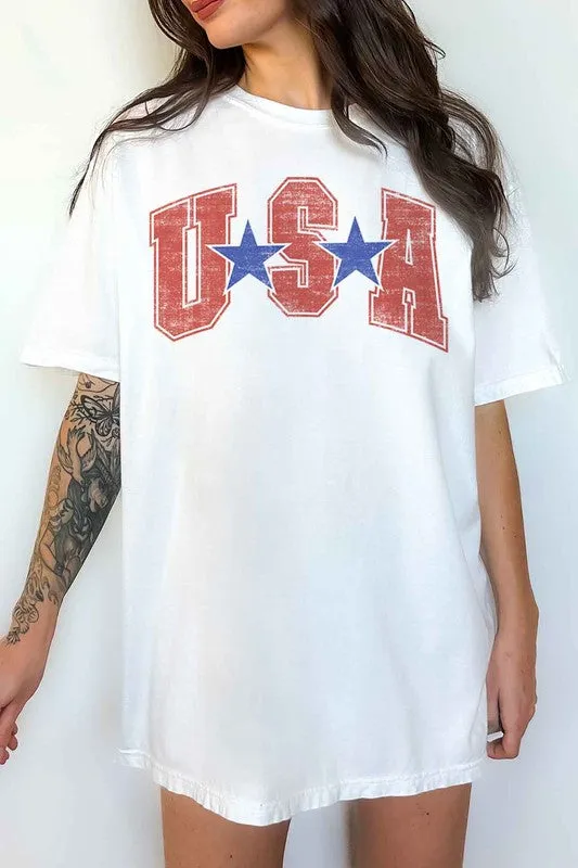 USA OVERSIZED GRAPHIC TEE