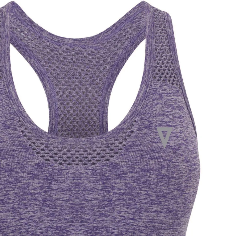 Validate Seamless Sports Bra Purple Marl
