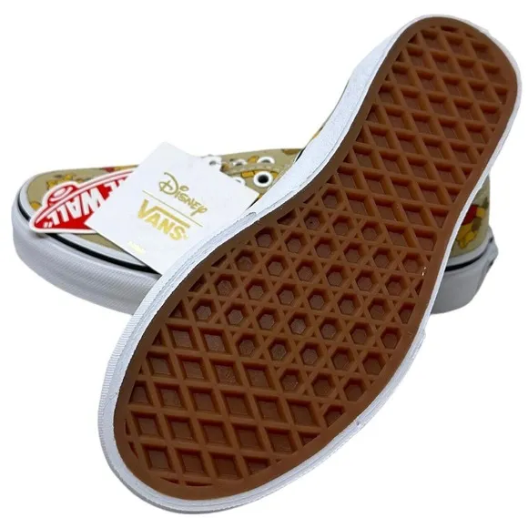 Vans Off The Wall Kids Youth X Disney Winnie The Pooh Lace Up Shoes