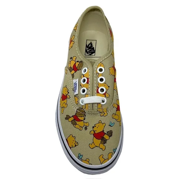 Vans Off The Wall Kids Youth X Disney Winnie The Pooh Lace Up Shoes