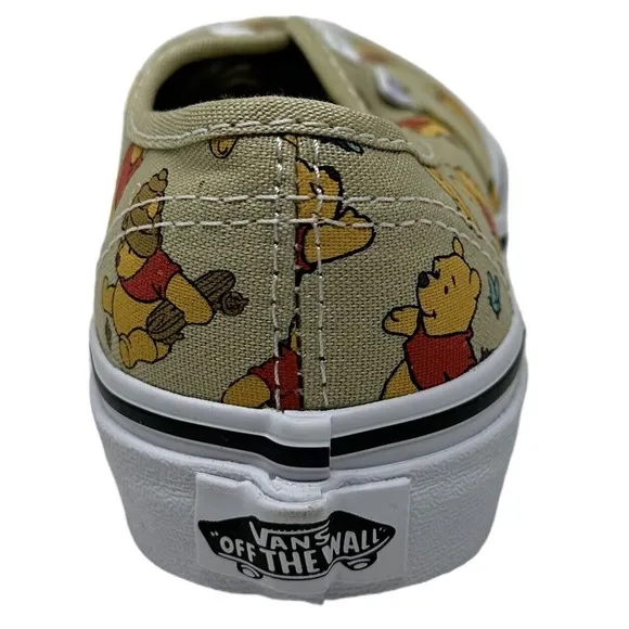 Vans Off The Wall Kids Youth X Disney Winnie The Pooh Lace Up Shoes
