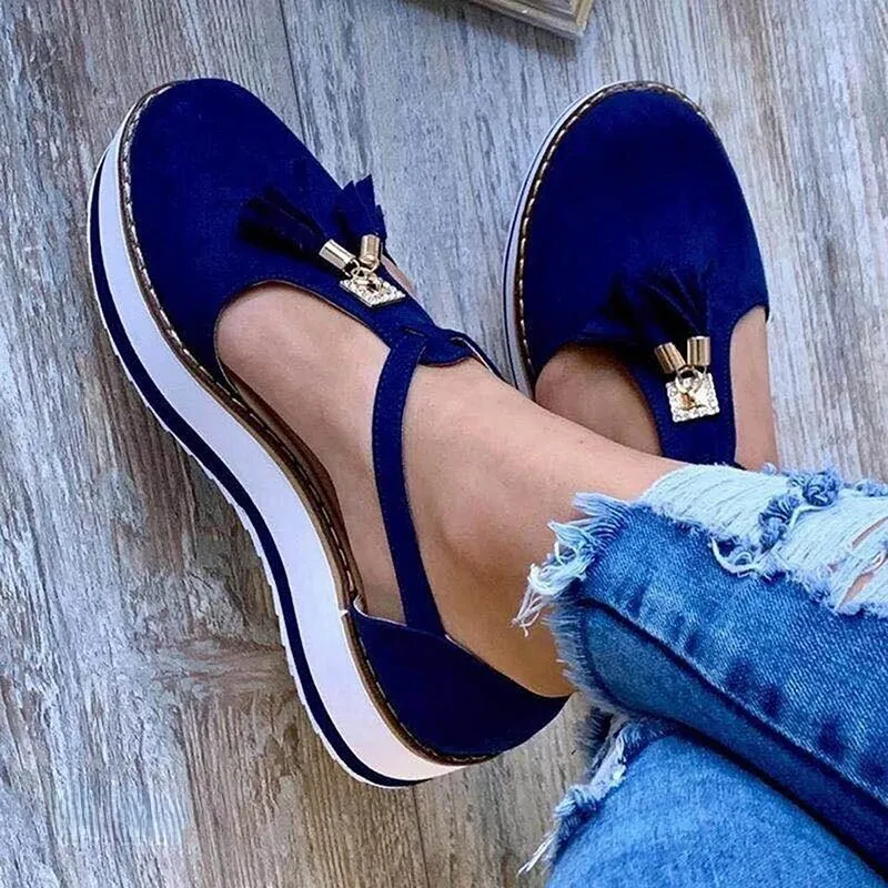 Vella™ - Tassel Platform Flats