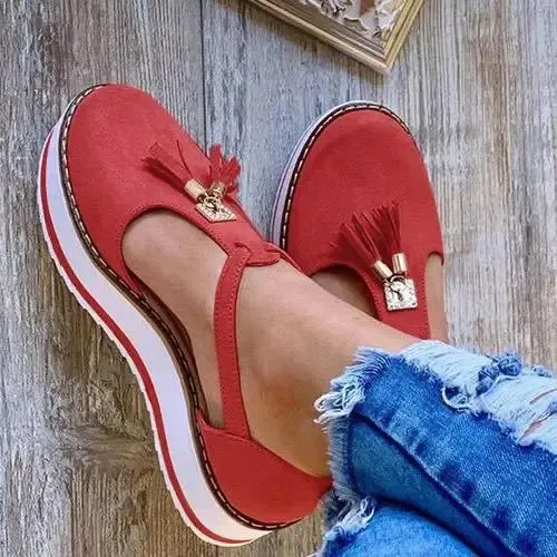 Vella™ - Tassel Platform Flats