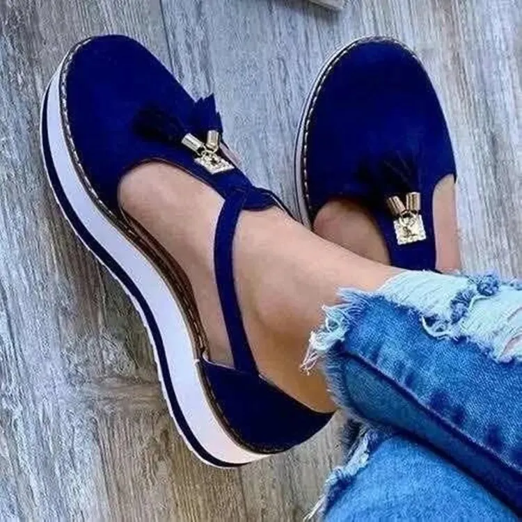 Vella™ - Tassel Platform Flats