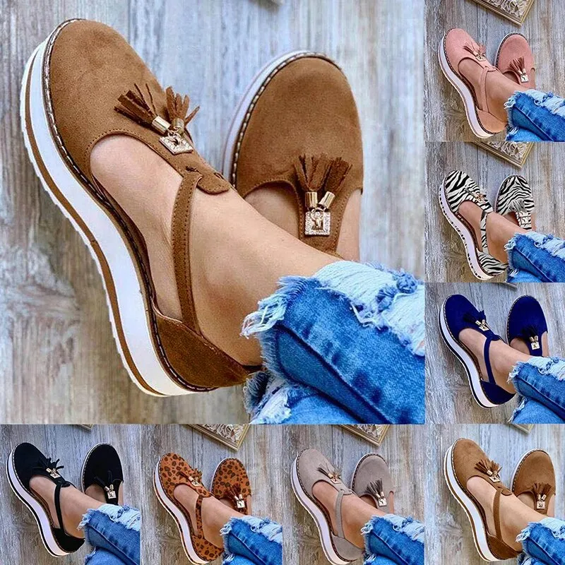 Vella™ - Tassel Platform Flats