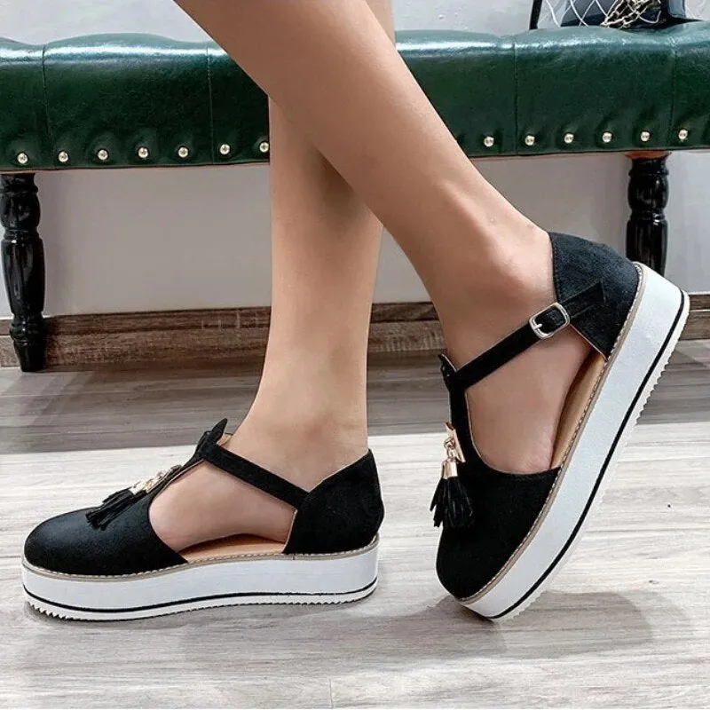 Vella™ - Tassel Platform Flats