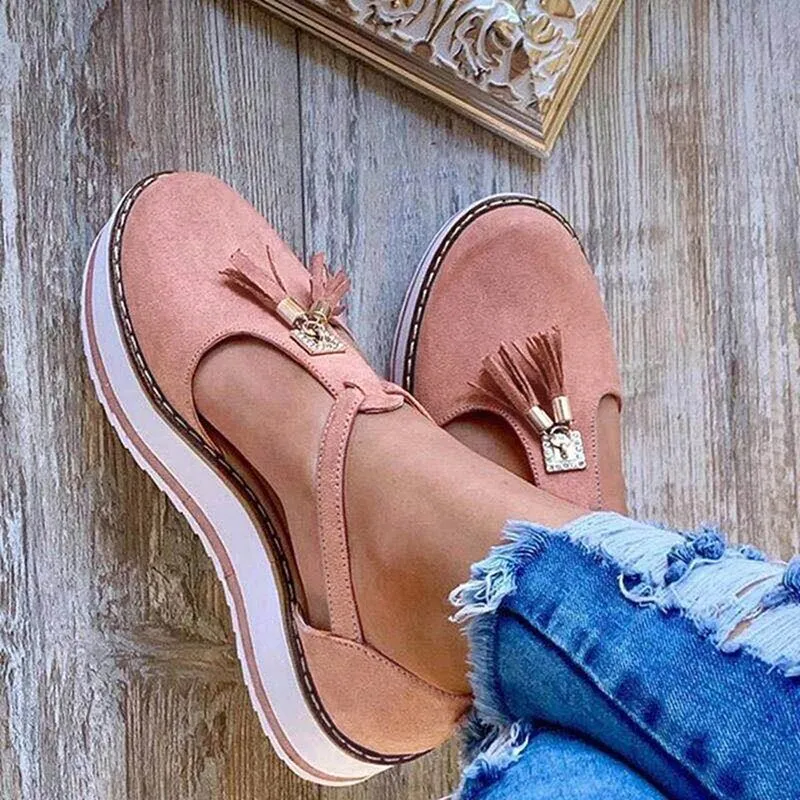 Vella™ - Tassel Platform Flats