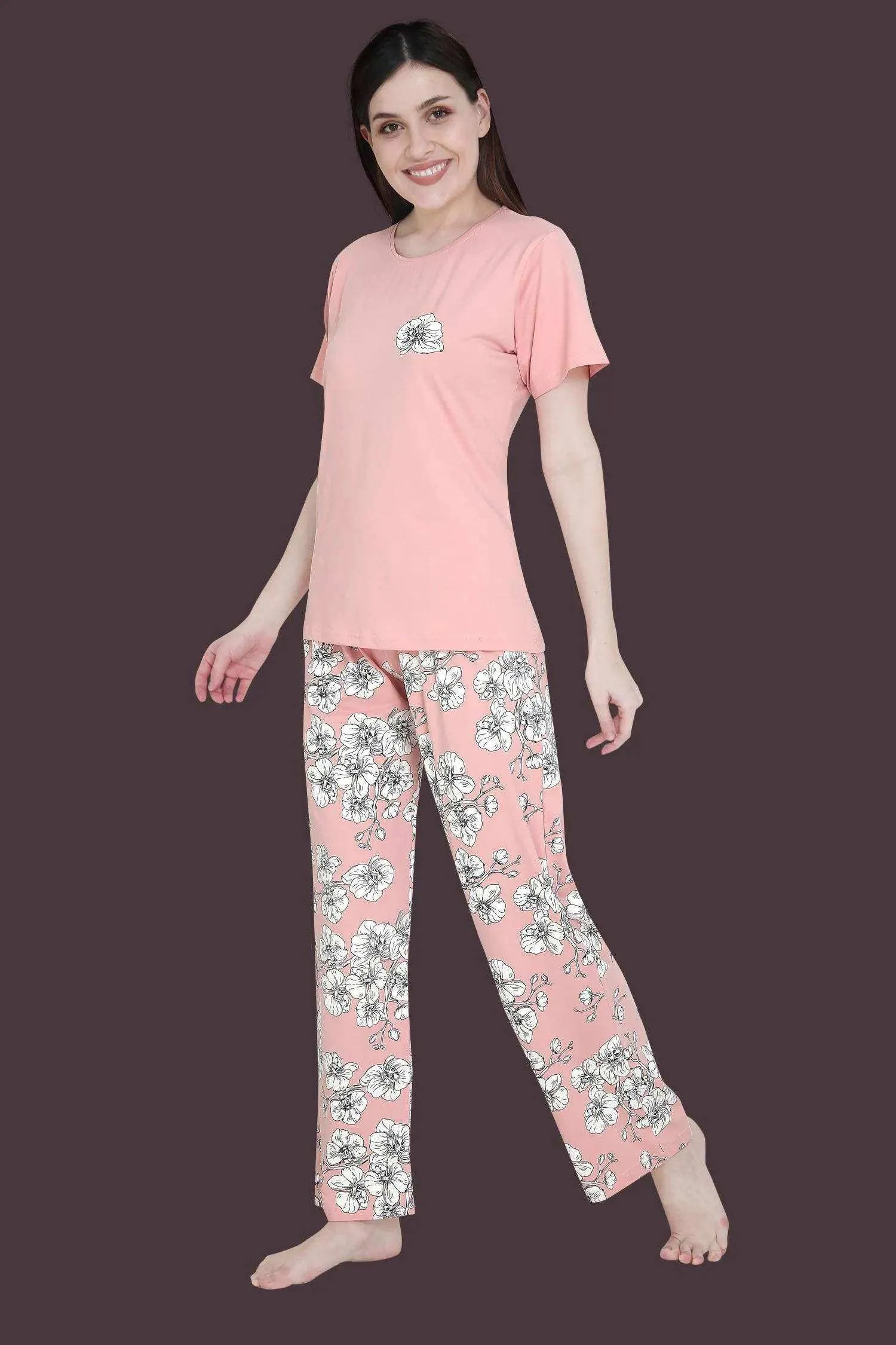 Velure Alluring Floral Print Pajama Set