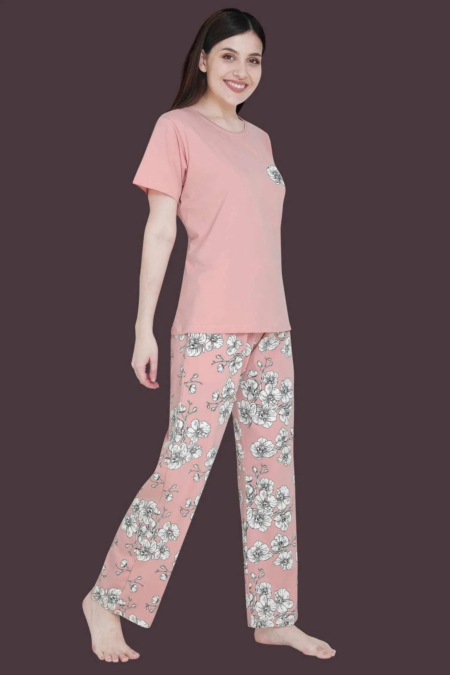 Velure Alluring Floral Print Pajama Set