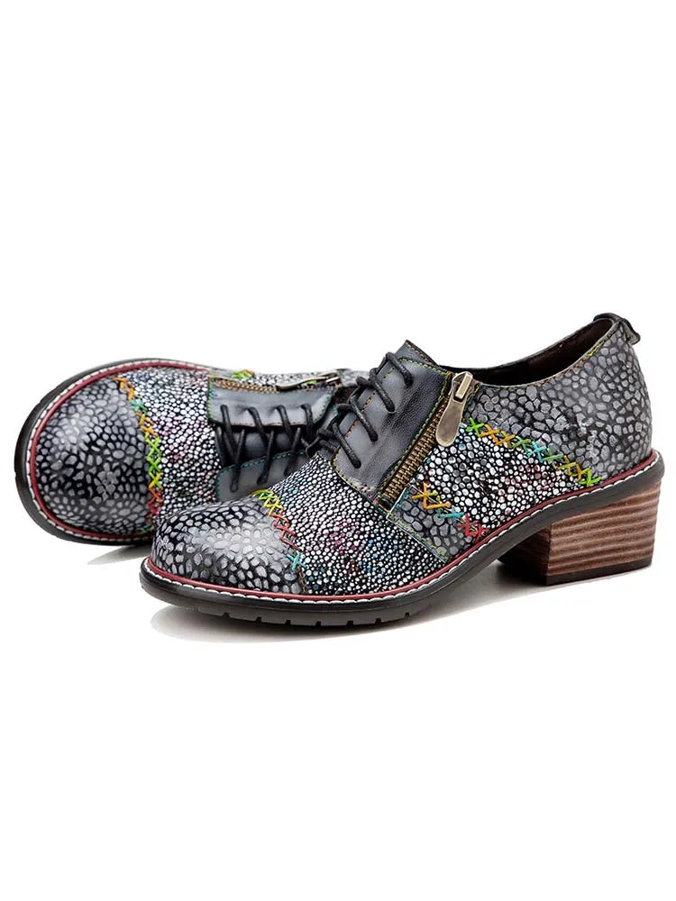 Vintage Handmade Leather Fashion Flat Shoes