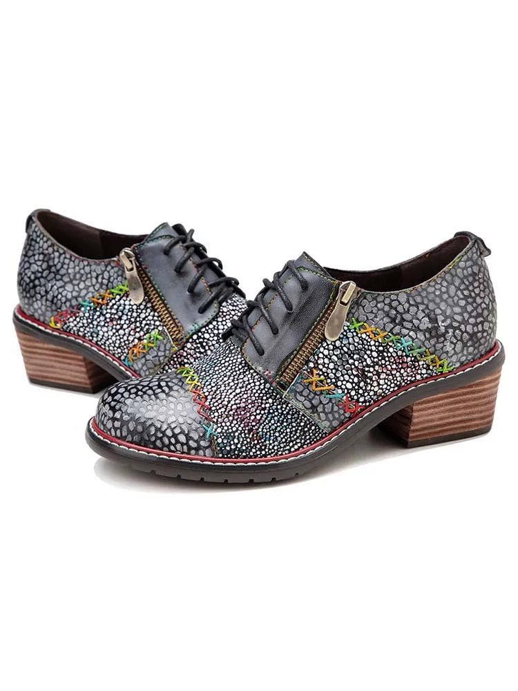 Vintage Handmade Leather Fashion Flat Shoes
