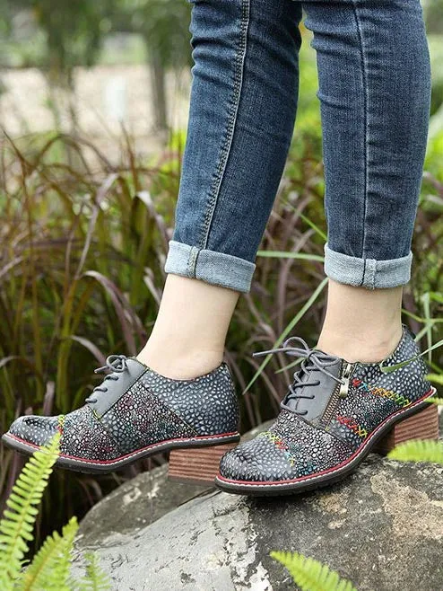 Vintage Handmade Leather Fashion Flat Shoes