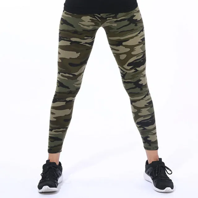 VISNXGI High Quality Women Leggings High Elastic Skinny Camouflage Legging Spring Summer Slimming Women Leisure Jegging Pants