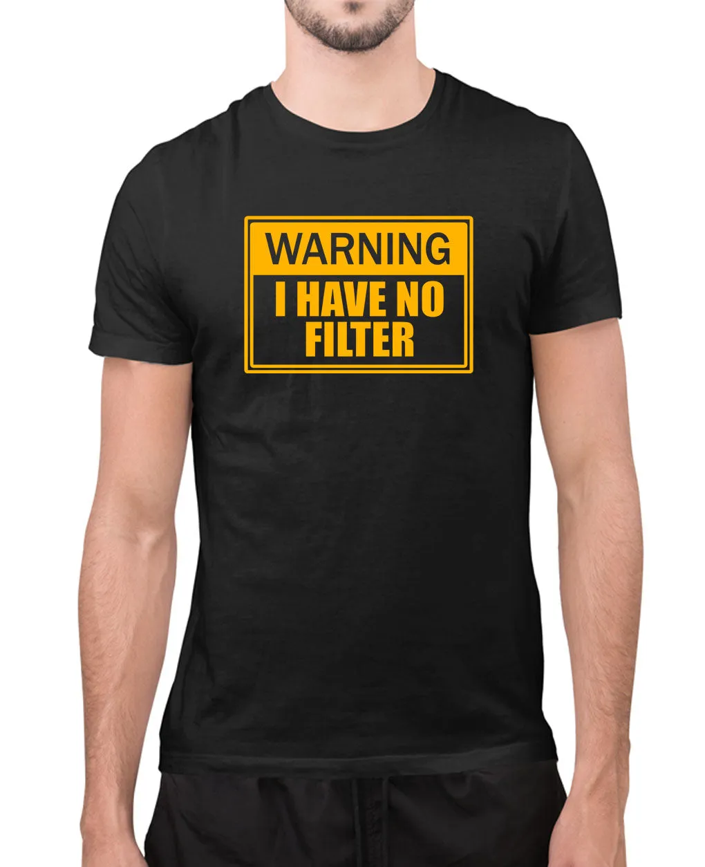Warning, i have no filter funny t-shirt, sarcasm t-shirt