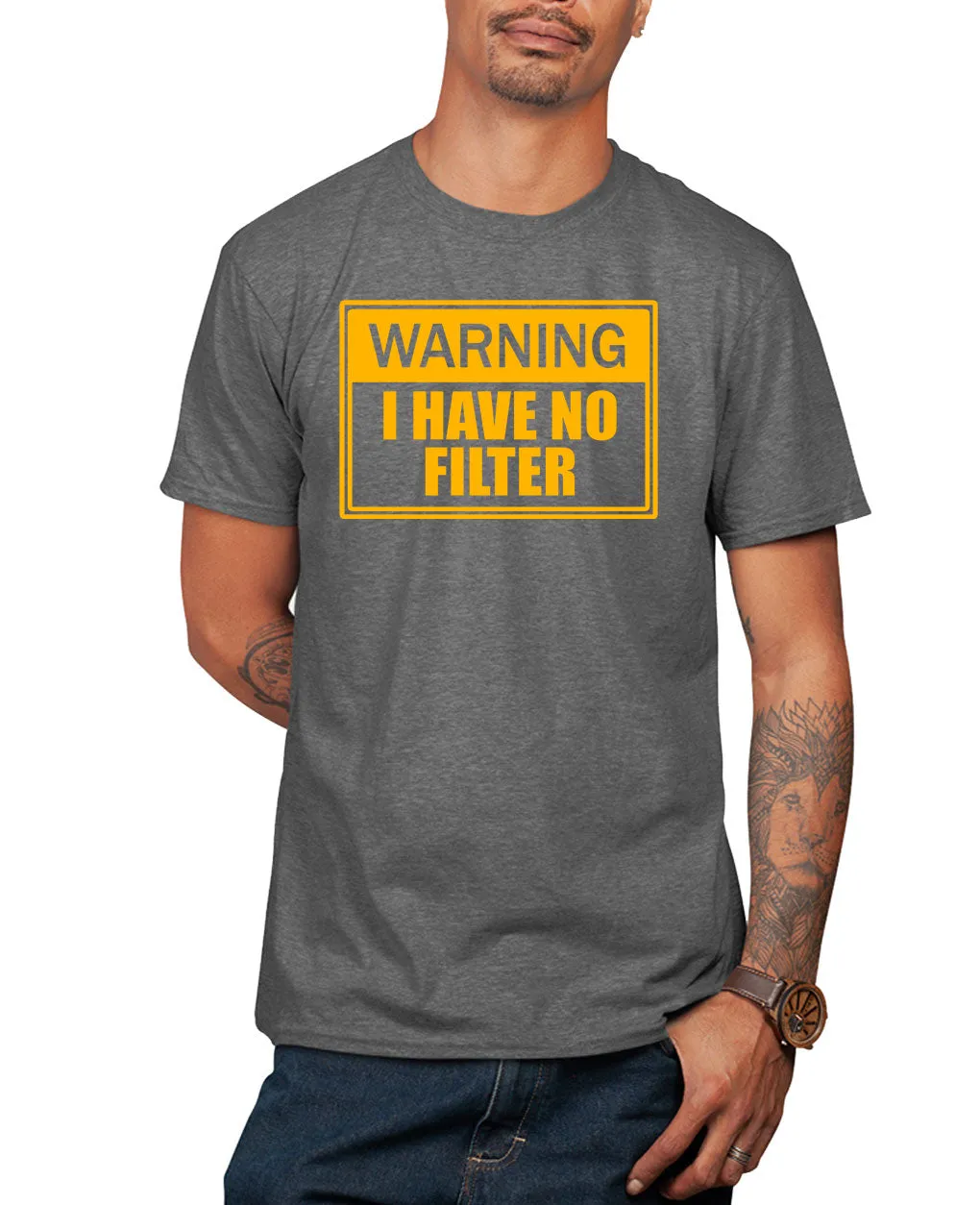 Warning, i have no filter funny t-shirt, sarcasm t-shirt