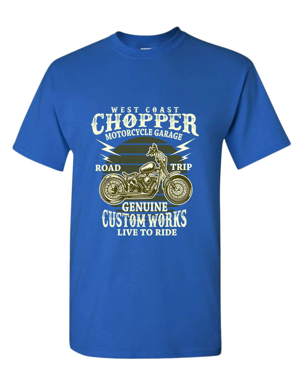 West chopper motorcycle garage t-shirt