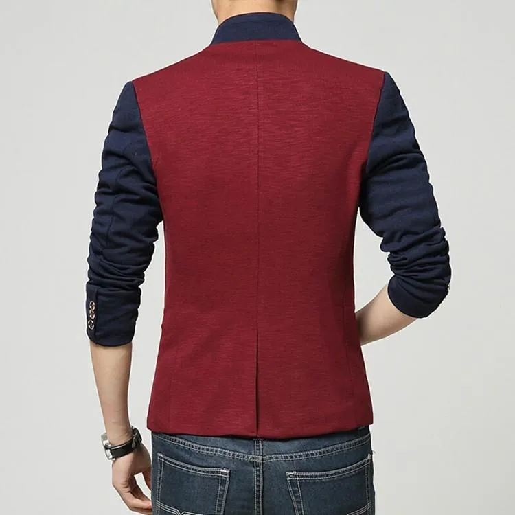 West Louis™ Fashion Patchwork Casual Blazer