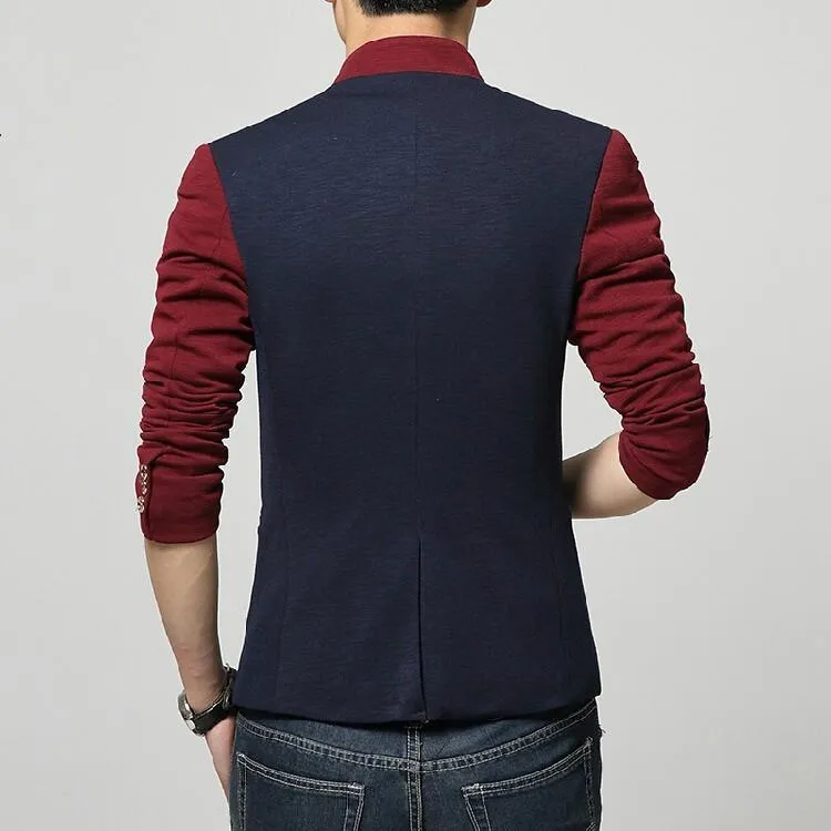 West Louis™ Fashion Patchwork Casual Blazer