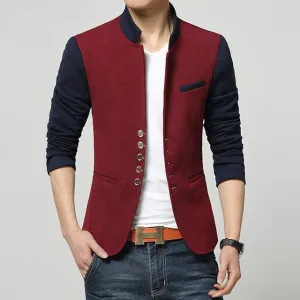 West Louis™ Fashion Patchwork Casual Blazer