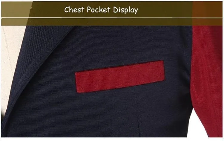 West Louis™ Fashion Patchwork Casual Blazer