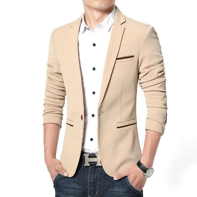 West Louis™ Luxury High Quality Cotton Blazer