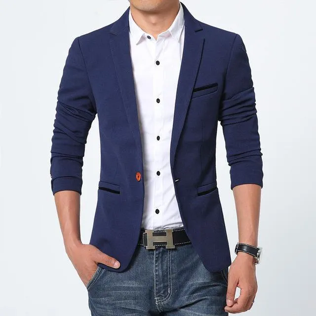 West Louis™ Luxury High Quality Cotton Blazer