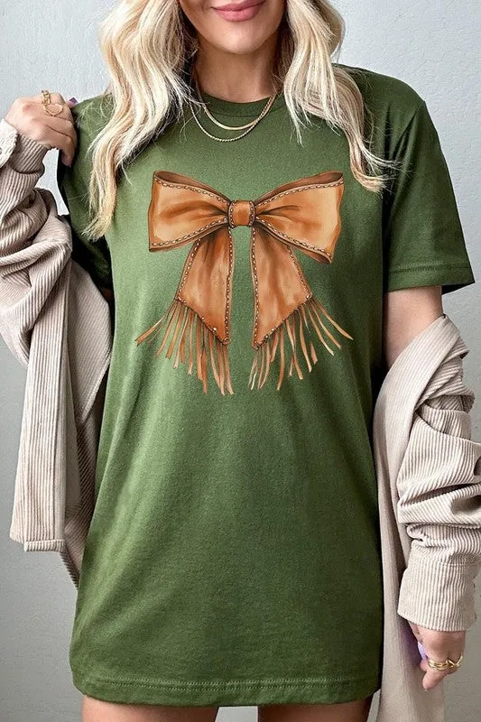 Western Cowgirl Bow Graphic Tee