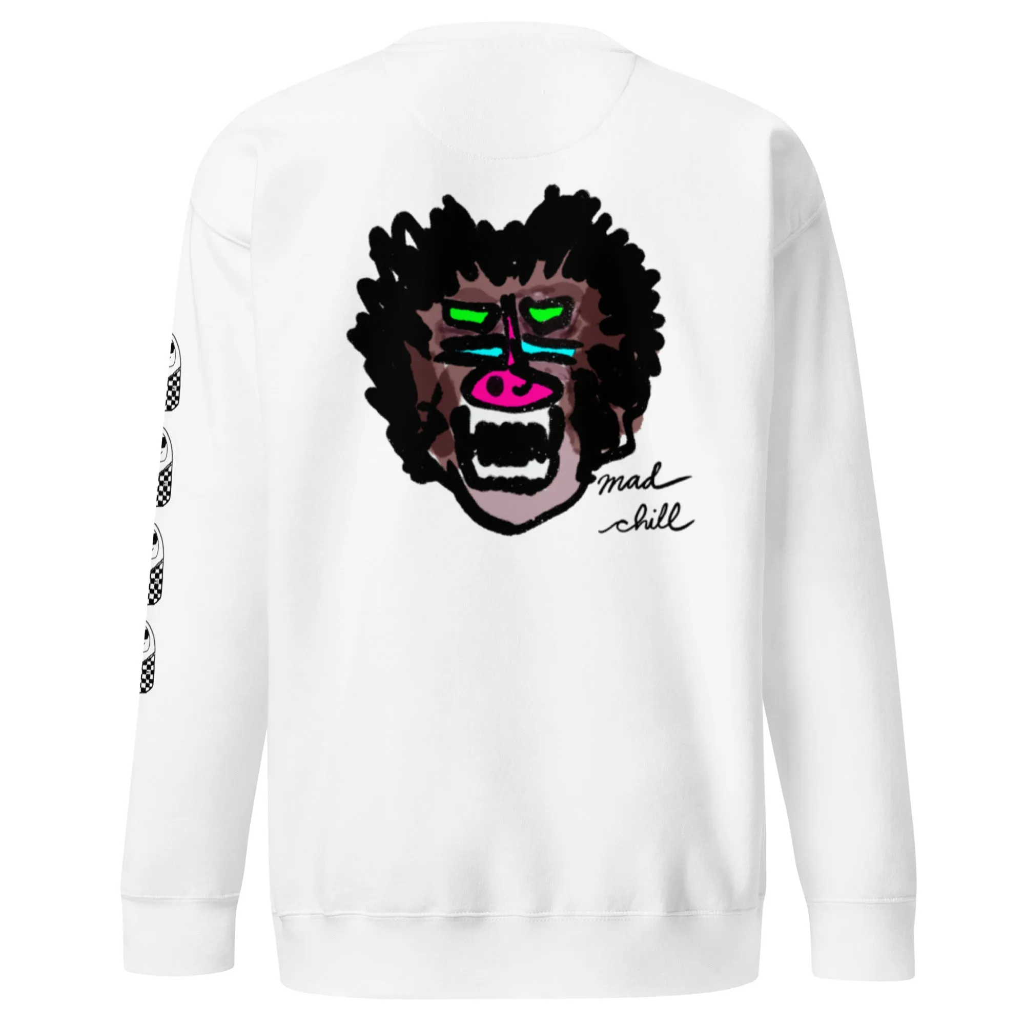 White Charlie MadChillin Premium Sweatshirt