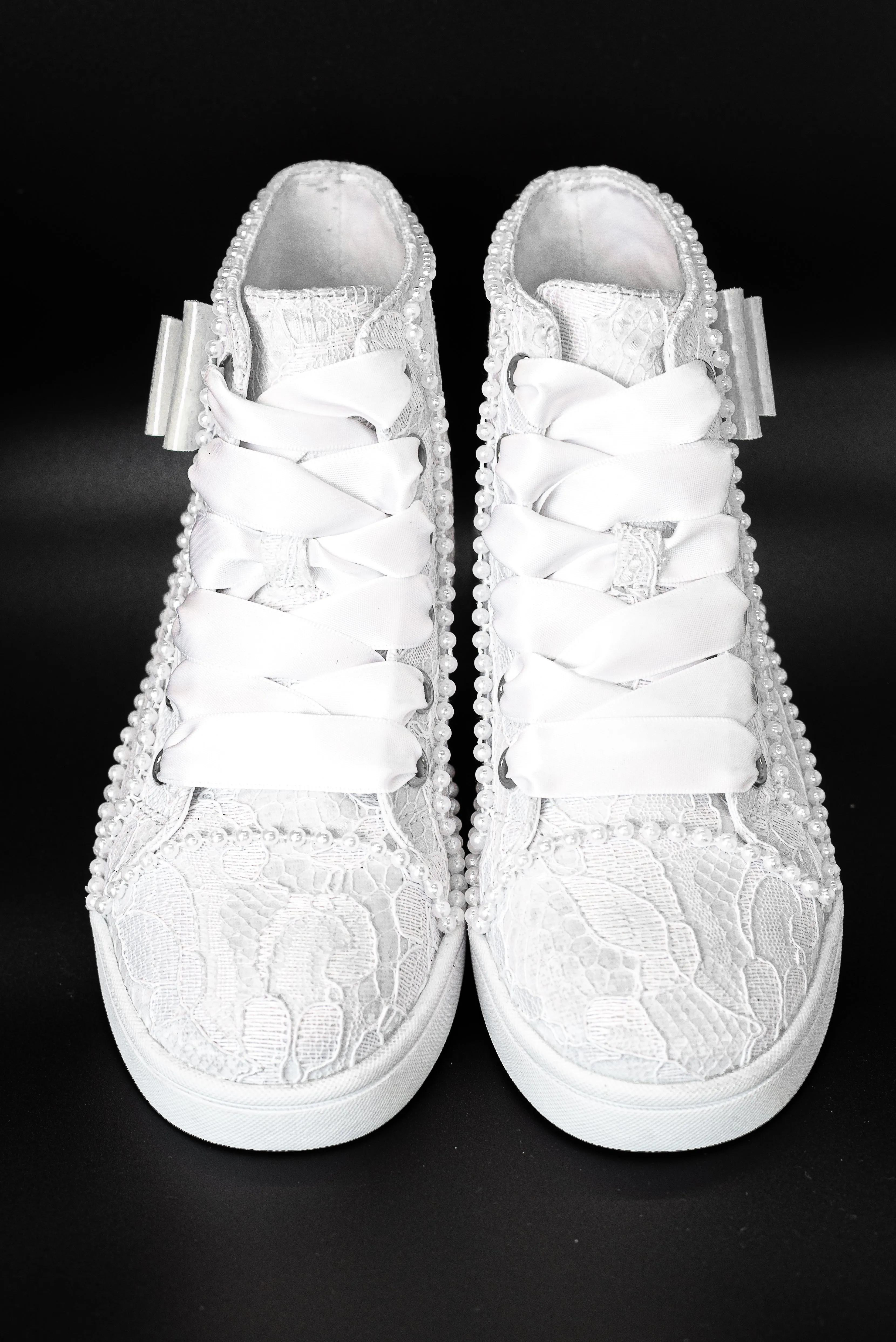 White Communion High Top Sneaker- Raya