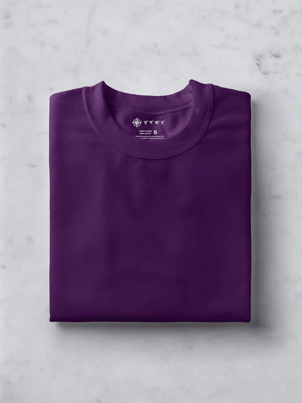 White, Dark Grey & Deep Purple Combo T shirt | Pack of 3