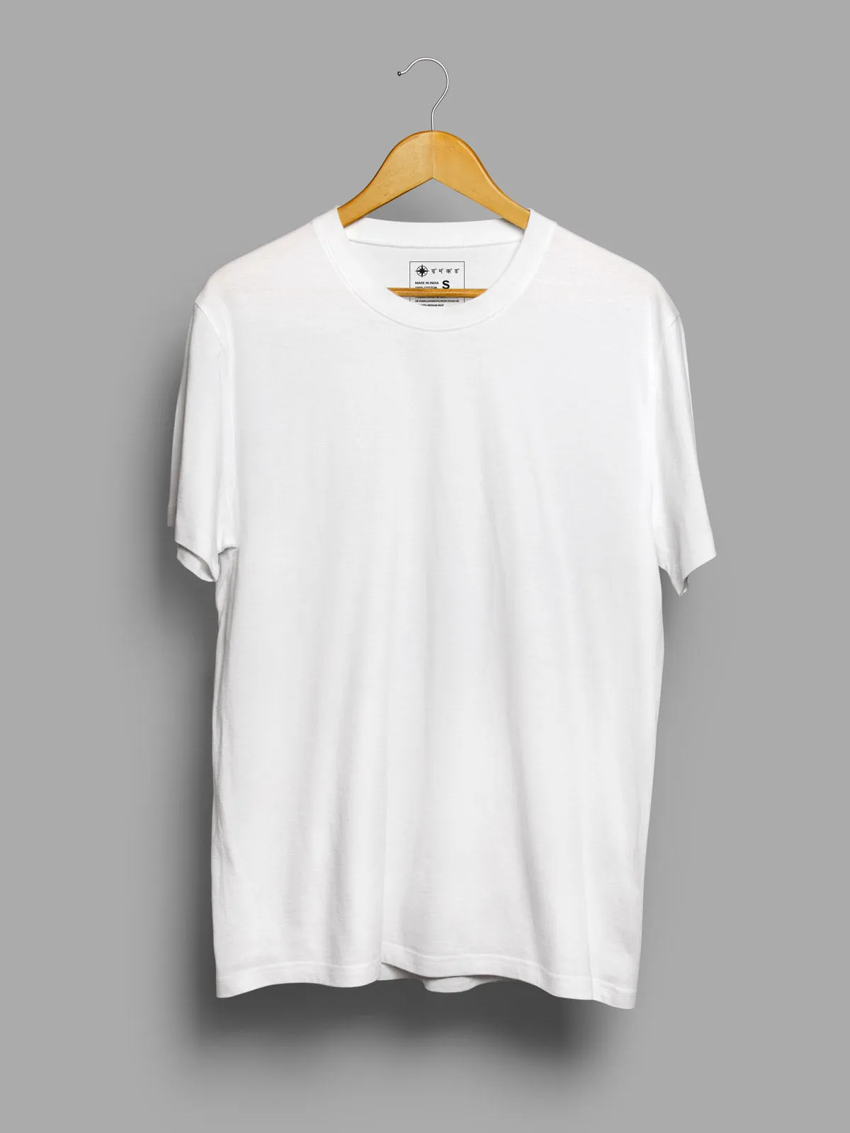 White, Dark Grey & Deep Purple Combo T shirt | Pack of 3