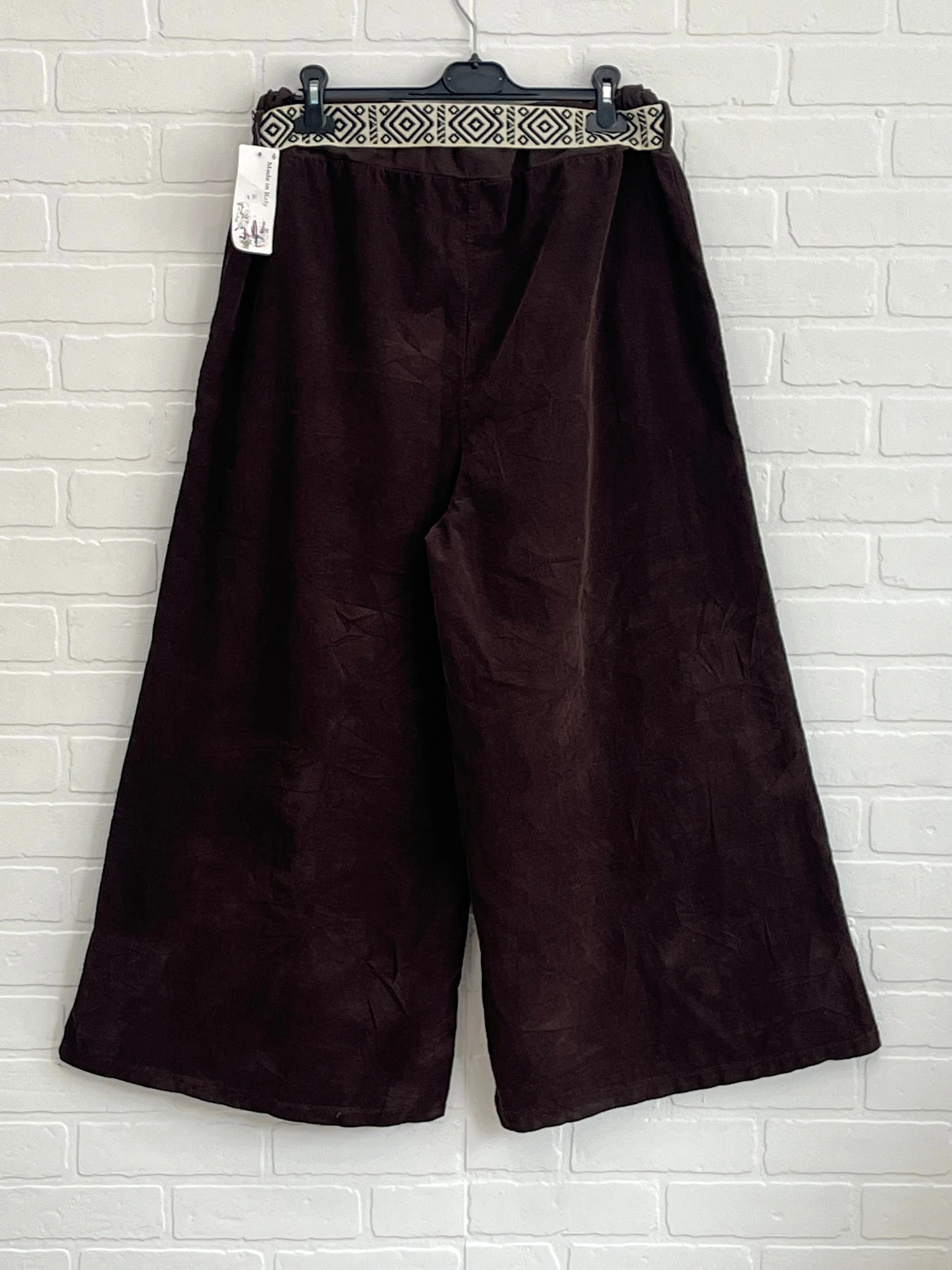 Wide leg corduroy pants