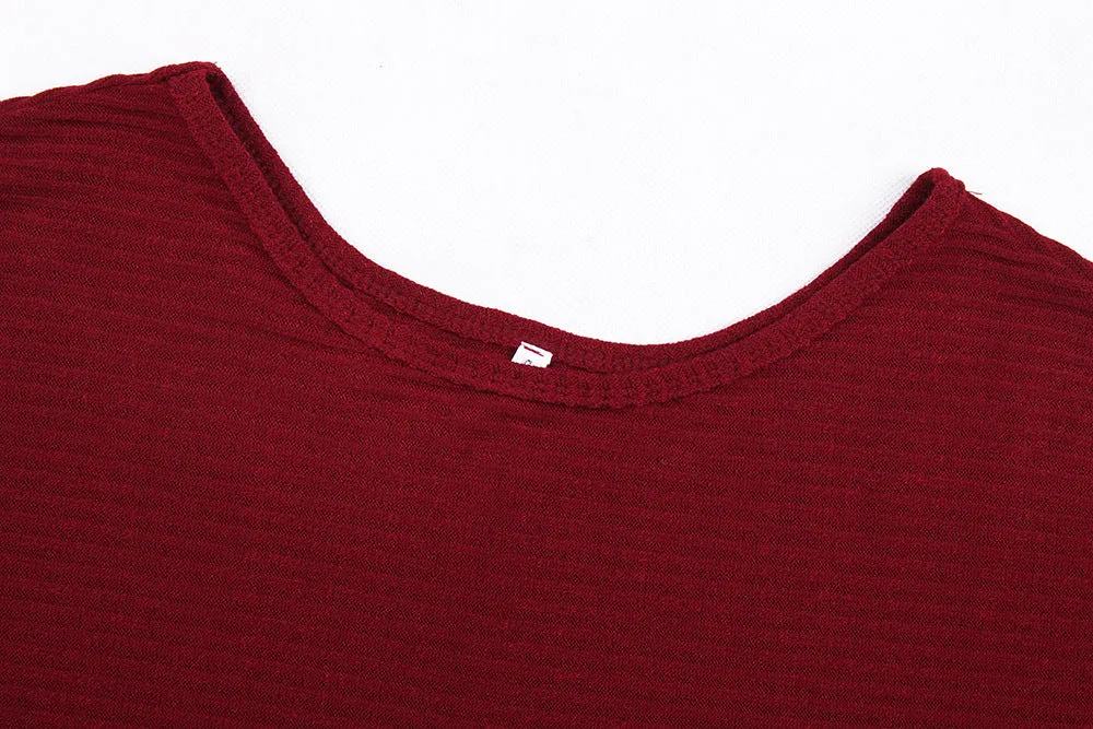 Women Casual Vogue Long Sleeve Loose O-Neck Sweater Tees T-Shirts