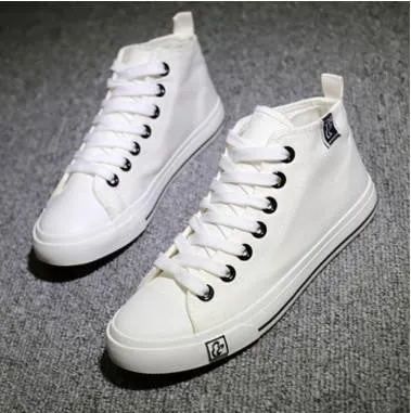 Women fashion all size casual canvas shoes lady leisure star printed flat shoes