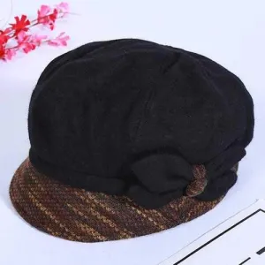 Women Winter Leisure Cotton Earmuffs Newsboy Painter Hat