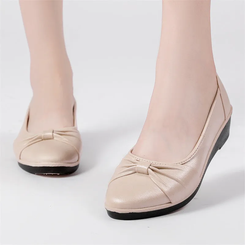Women's Autumn Chunky Square Toe British Style Casual Shoes