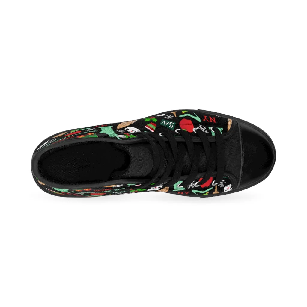 Women's High-top Sneakers east 'Christmas in New York'
