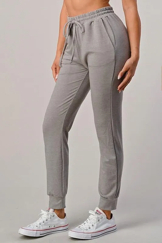 Women's High Waisted Yoga Fit Lounge Trousers Jogger Sweatpants | Workout Gym Loose Fit Pockets Trousers | Plus Size Lounge Pant | Exercise Joggers Elastic Pants Jade