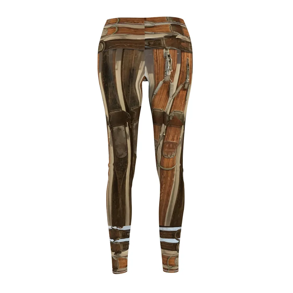 Women's Leggings - Wooden Skis
