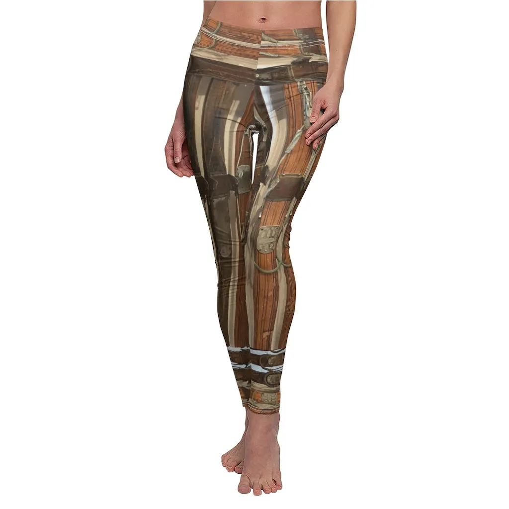 Women's Leggings - Wooden Skis