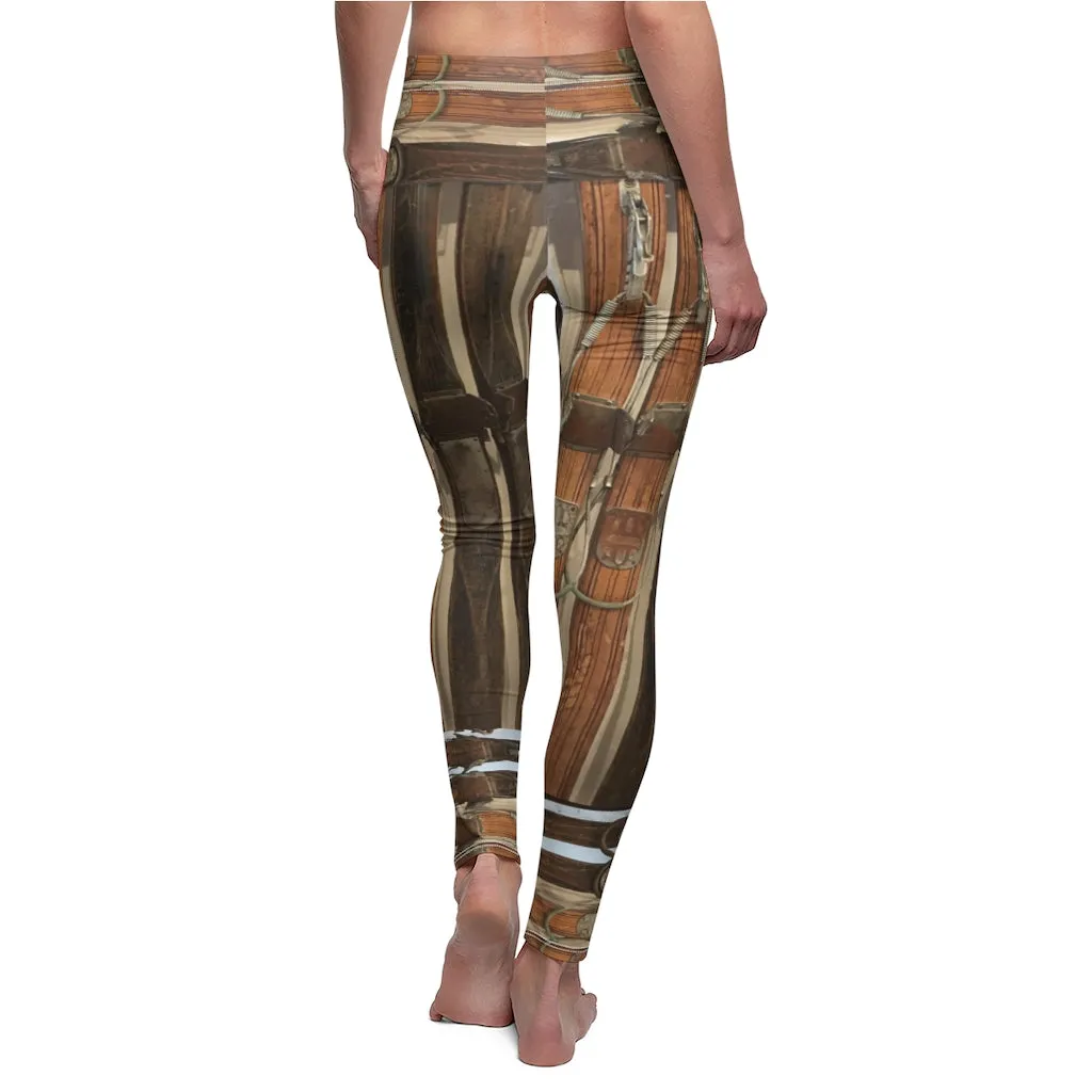 Women's Leggings - Wooden Skis