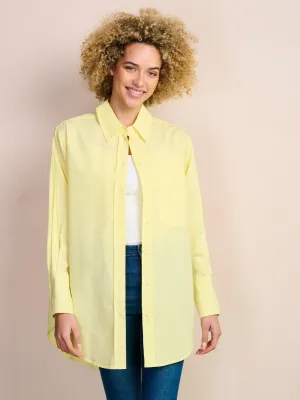 WOMEN'S LONG SLEEVE BUTTON UP OVERSIZED BLOUSE TOP
