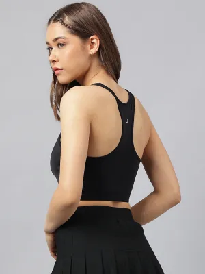 Women's racerback back laser detail sports bra