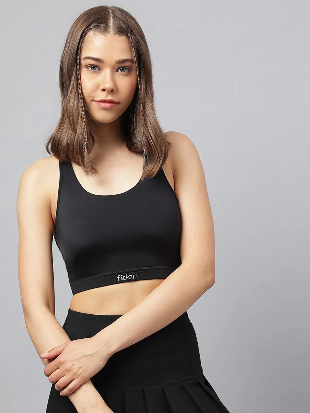 Women's racerback back laser detail sports bra