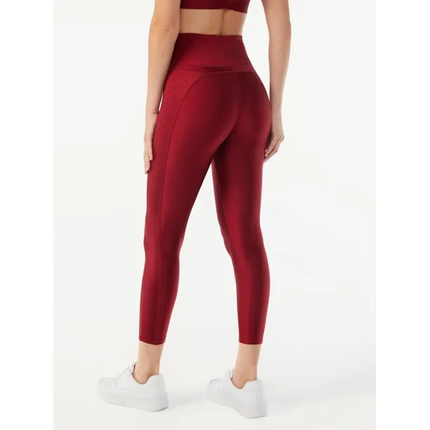 Women's Ribbed Shine 25" Leggings