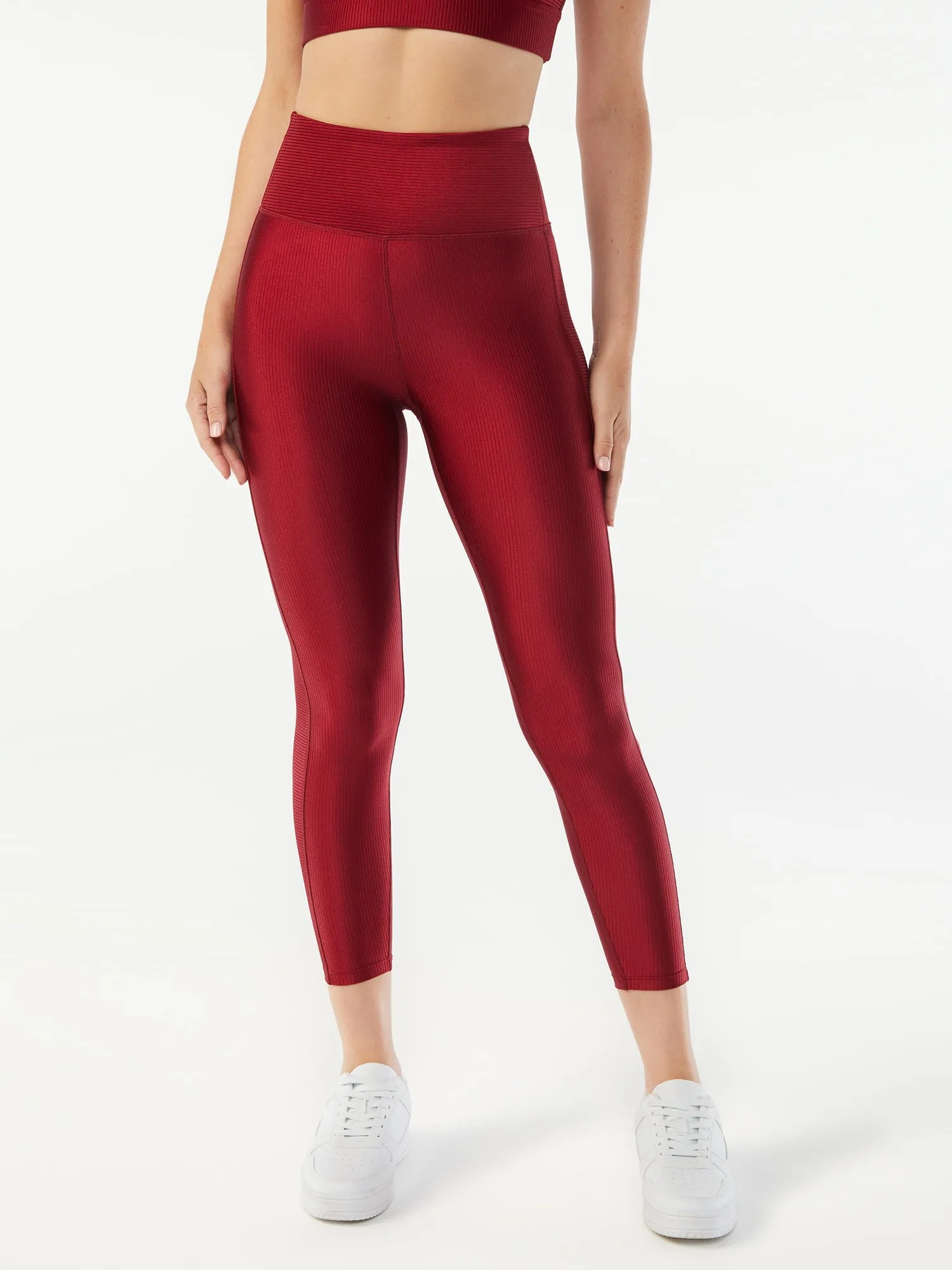 Women's Ribbed Shine 25" Leggings