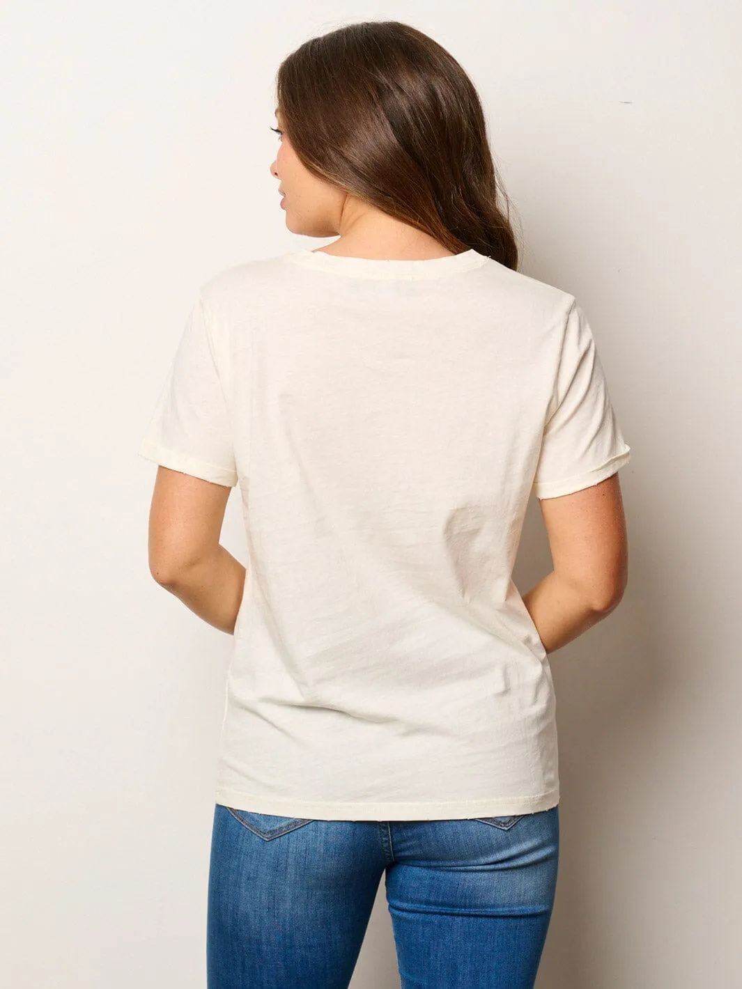 WOMEN'S SHORT SLEEVE BASIC GRAPHIC TOP